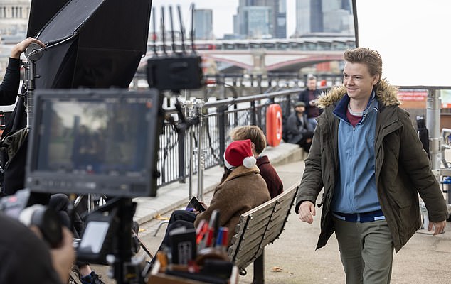 Thomas was seen clinging on to his fame in the video