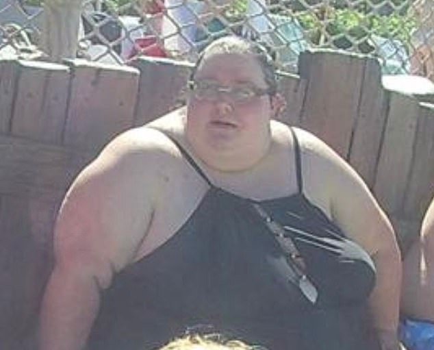 Katie before her surgery. She had a heart attack when she was just 25