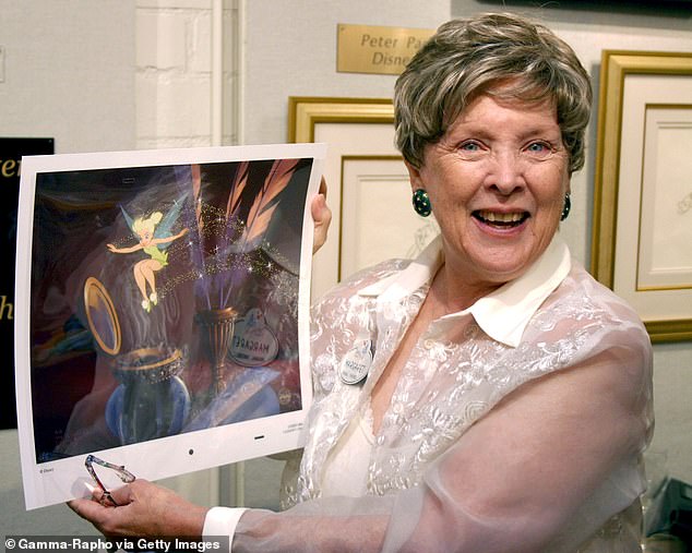 Kerry (pioctured in August 2004) pantomimed her iconic Disney character of Tinker Bell as she described the process of starring in the classic 1953 flick