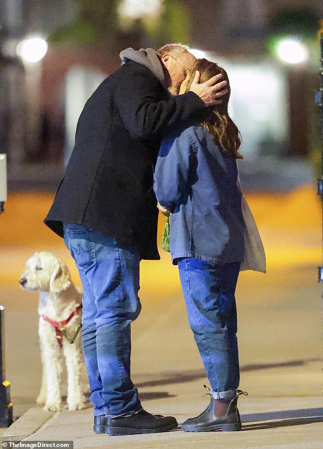 Now, she has been spotted packing on the PDA with the Grammy Award winning comedian - born Louis Alfred Székely - as he passionately put his hand on the back of her head