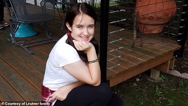 Geyser captured national headlines in 2014 when she and her friend lured their sixth-grade classmate Payton Leutner (pictured) into the woods during a sleepover and stabbed her 19 times to appease the fictional 'Slender Man' character. She survived the attack