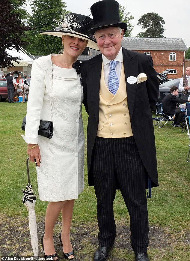 The aristocrat pictured with Bridget Convey in 2013. He began courting the businesswoman and friends hoped he had finally found the woman of his dreams. They split in 2017