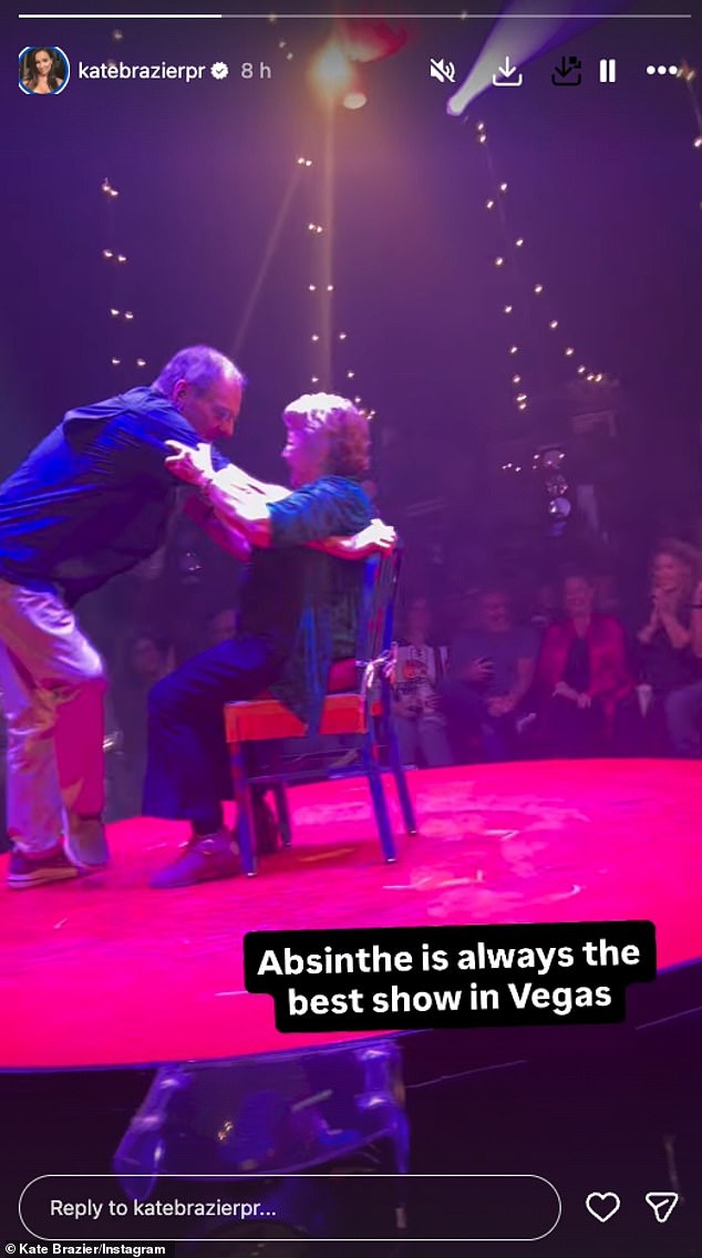 Kate shared clips from her Las vegas trip to her Instagram Stories