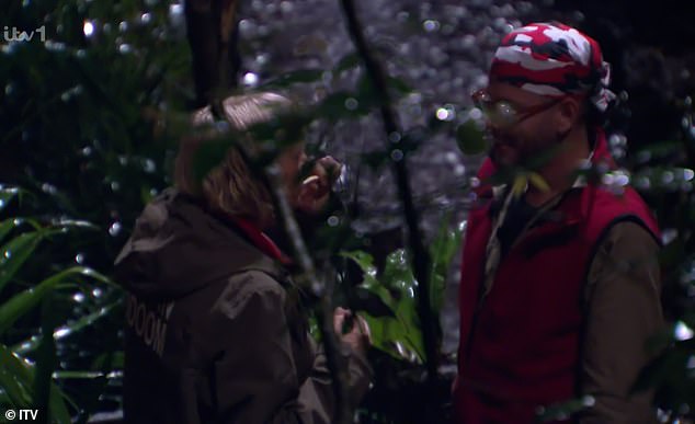 Dean also brought punishment to the camp during the last series, after being overhead telling Jane Moore about the illegal tea bags (seen)