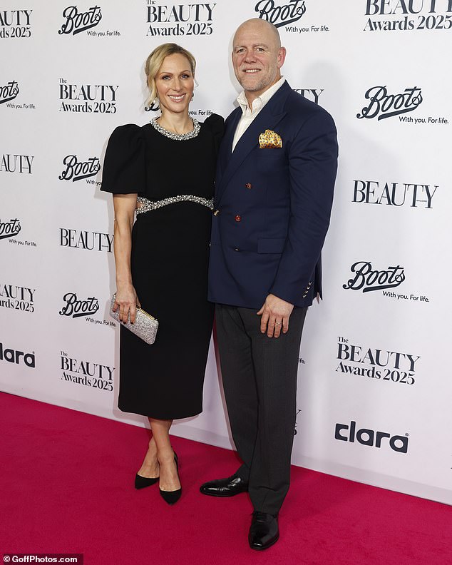 Zara Tindall and husband Mike Tindall looked in good spirits as they made a surprise entrance at the star-studded event