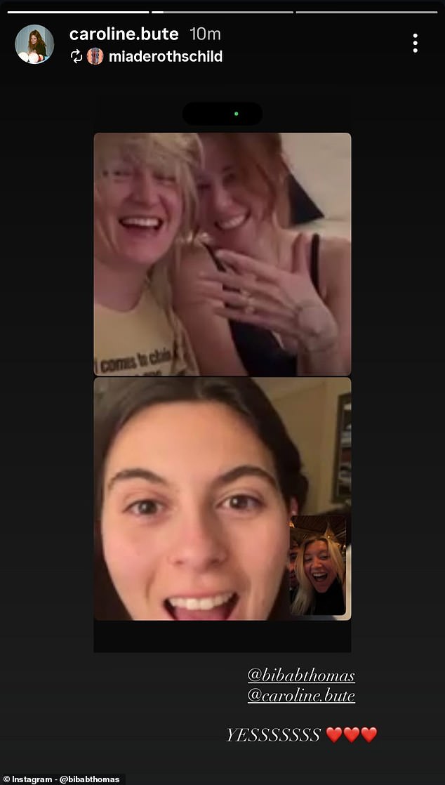 Friends react on social media to Lady Caroline and Biba's engagement news