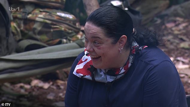 Lisa Riley sported swollen lumps around here eyes last week