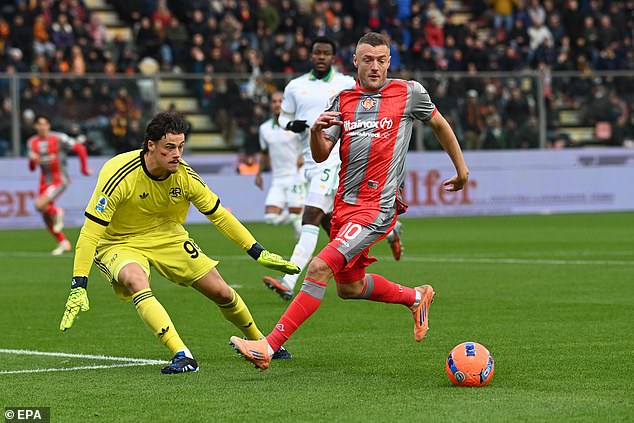 Jamie Vardy's (pictured) Italian villa has been raided by a gang of burglars who seized valuables worth £80,000