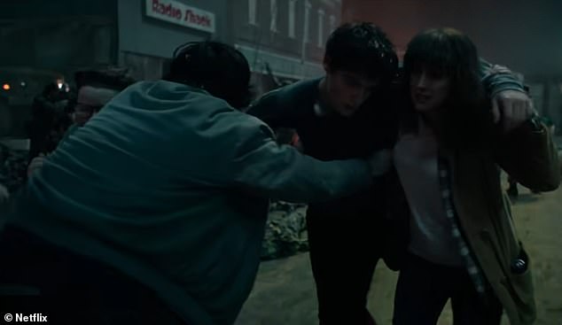 Hawkins is seemingly a battlefield in explosive scenes