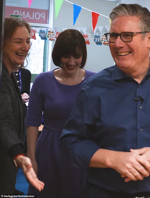 Sir Keir apologised for the chaos as he was ushered out by the Welland Academy headteacher