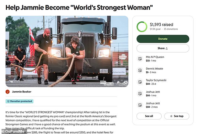 Booker launched a GoFundMe page to help pay for the competition in Arlington, Texas