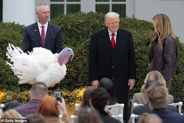 Trump pardons National Thanksgiving Turkey Gobble alongside first lady Melania Trump