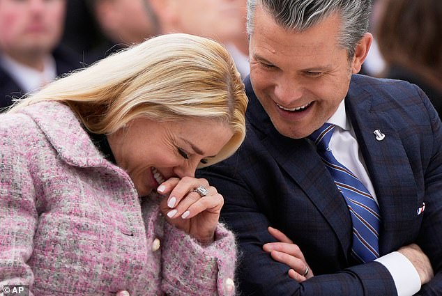 Pam Bondi loses it at the Turkey Pardoning ceremony alongside Pete Hegseth as Trump cracked jokes