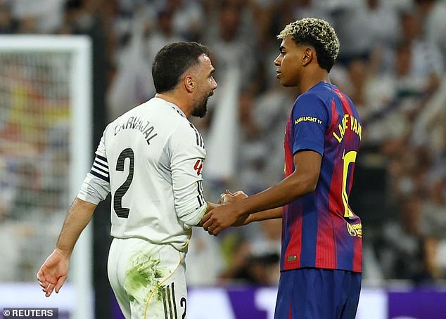 After making some naive comments ahead of El Clasico Lamal attracted the ire of Dani Carvajal