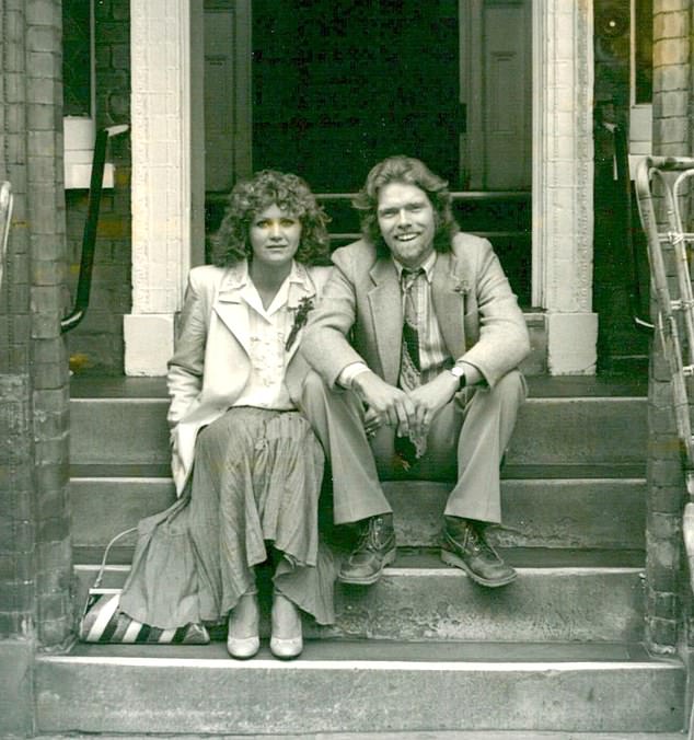 The earliest picture of Sir Richard and Joan. They met in 1976 at The Manor, a live-in recording studio for the company