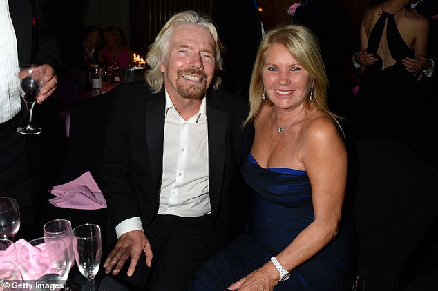 Sir Richard most commonly praises her as a 'rock' and 'source of wisdom' (pictured: the couple in 2013)