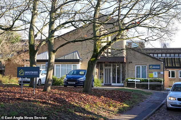 The student accomodation in Norfolk where Mr Okirie was pronounced dead at the scene after he was stabbed in the chest