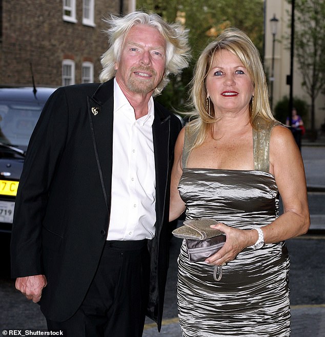 Sir Richard and Lady Joan pictured at the engagement party of Holly Branson to Fred Andrews in 2011