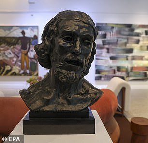 Also sold were his sculptures by Auguste Rodin