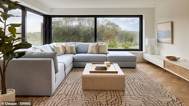 The luxury property, which came mortgage free, has large windows offering stunning views over St Agnes