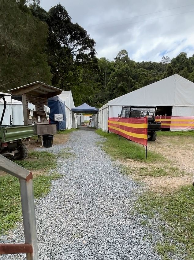 The celebrities are aware of this area, as they are given a safety briefing about snakes, spiders and what to expect in the jungle and are provided with their outfits before being taken to the tiny clearing, where they are dropped in until eventually voted out