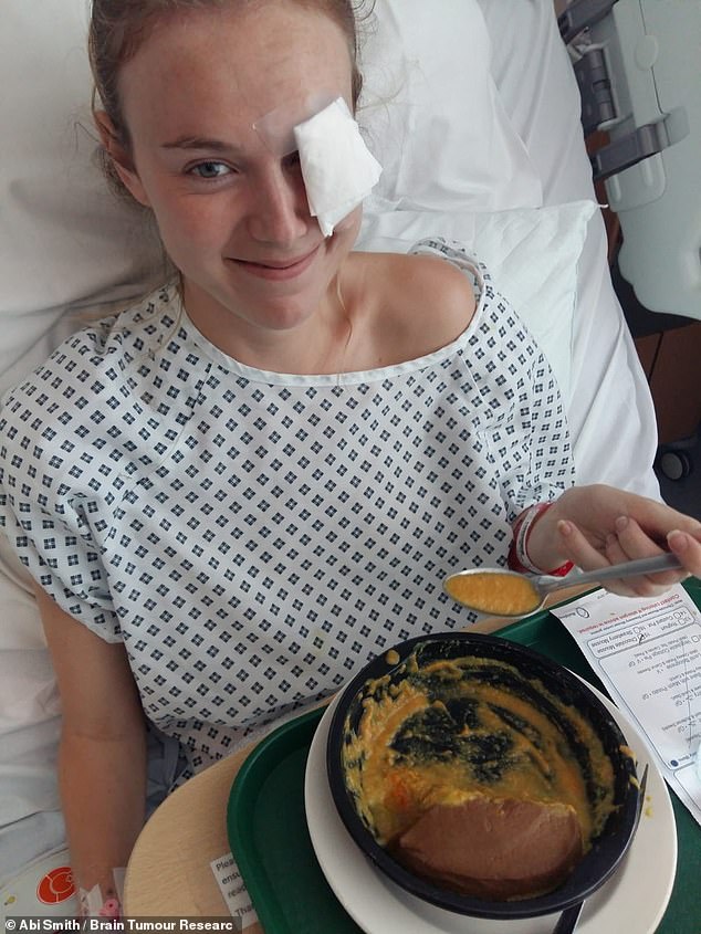 Sadly, she was told that due to the location of the tumour the main part of it couldn't be removed surgically