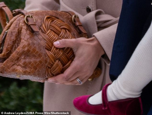 Usha wearing her ring on Tuesday