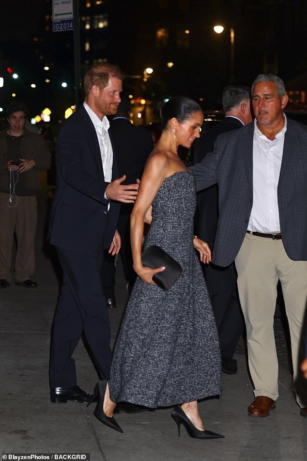 In a separate recent incident, Meghan was spotted last month in a black-and-white midi dress designed by Chanel while out with Prince Harry at a club in New York City