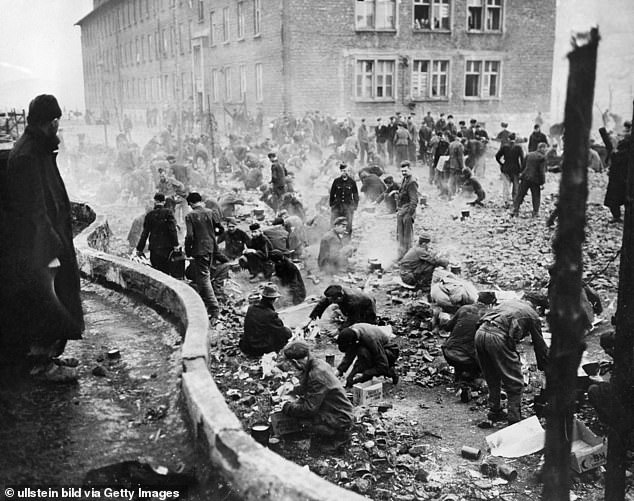 The man is said to have served at a hellish prisoner of war camp in Hemer, western Germany , which held at least 100,000 inmates