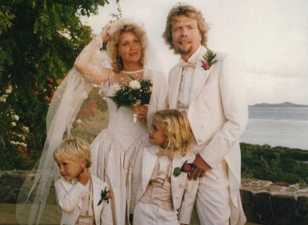 The pair got married on Necker Island in 1989