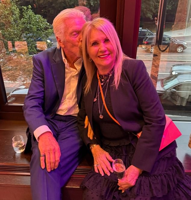 In a post earlier this month, the Virgin tycoon posted a photograph, showing him kissing his wife's head. He captioned it: 'Everyone needs a Joan in their life'