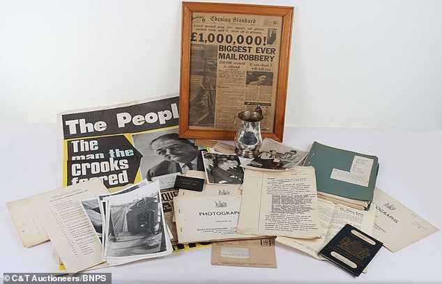 The extensive archive of files and evidence photos provide a fascinating insight into one of Britain's most infamous crimes, with some pictures of heist vehicles and bags of money believed to be previously unseen