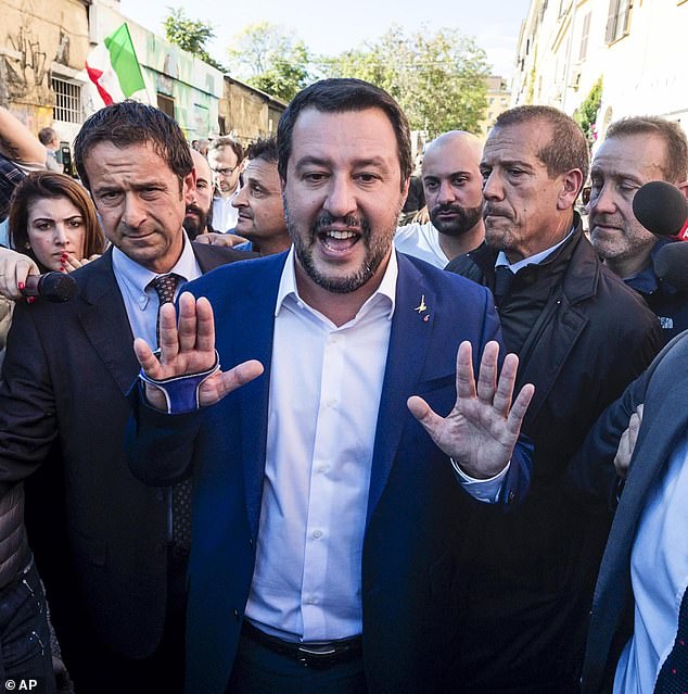 Italy's firebrand deputy prime minister Matteo Salvini has called for the migrants who held a man down and forced him to watch as they smashed into his car and raped his 19-year-old fiancée to be chemically castrated
