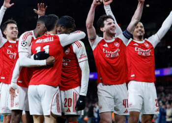 Rampant Gunners storm top of Champions League table to finally end Bavarian hoodoo