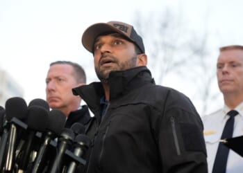 FBI Director Kash Patel speaks at a news conference regarding the shooting of two National Guard soldiers near the White House in Washington, DC on Nov. 26, 2025.