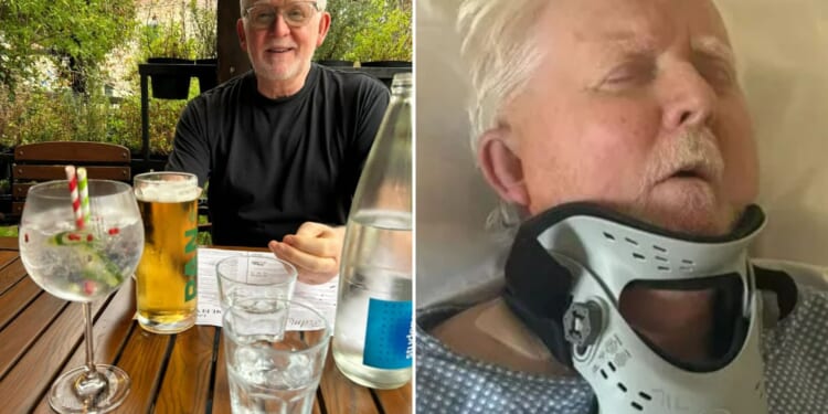 Brit grandad stranded in holiday hotspot with fractured skull & broken back