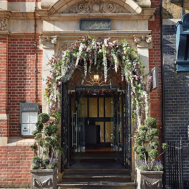 Entrance of Galvin La Chapelle restaurant in London