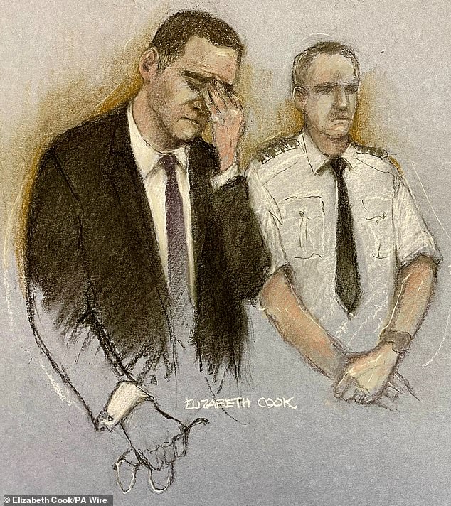 An artist's sketch of Paul Doyle after he appeared in court earlier this week