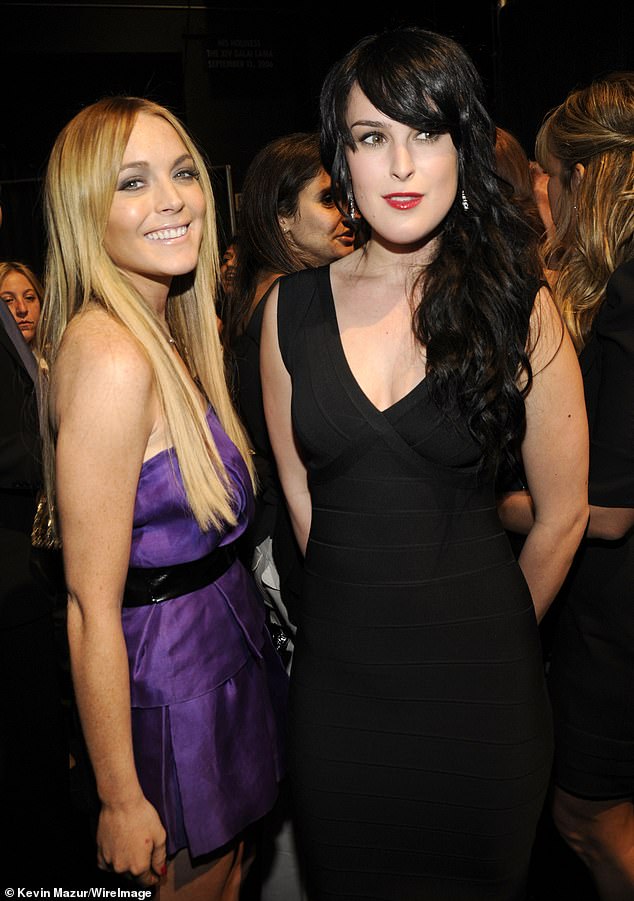 It's unclear why Willis and Lohan's friendship originally ended, but they've both ditched chain-smoking drives in favor of a more wholesome life welcoming two-year-old toddlers (pictured in 2008)