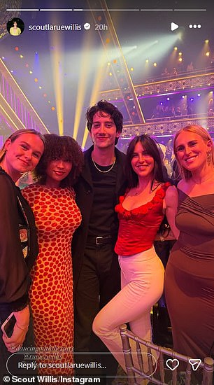 They cheered for finalist Dylan Efron and his dance partner Dani Karagach, who came in fourth place