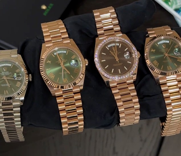 The total value of the watches that were taken is approximately £1.1million