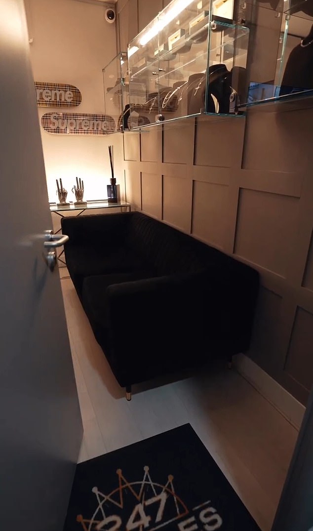 Mr White had been restrained with cable ties during the raid at the 247 Kettles store (pictured) in Richmond, west London, on May 25 last year