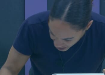 Watch horrifying moment Alex Scott vomits on air during stomach-churning challenge as camp splits into two