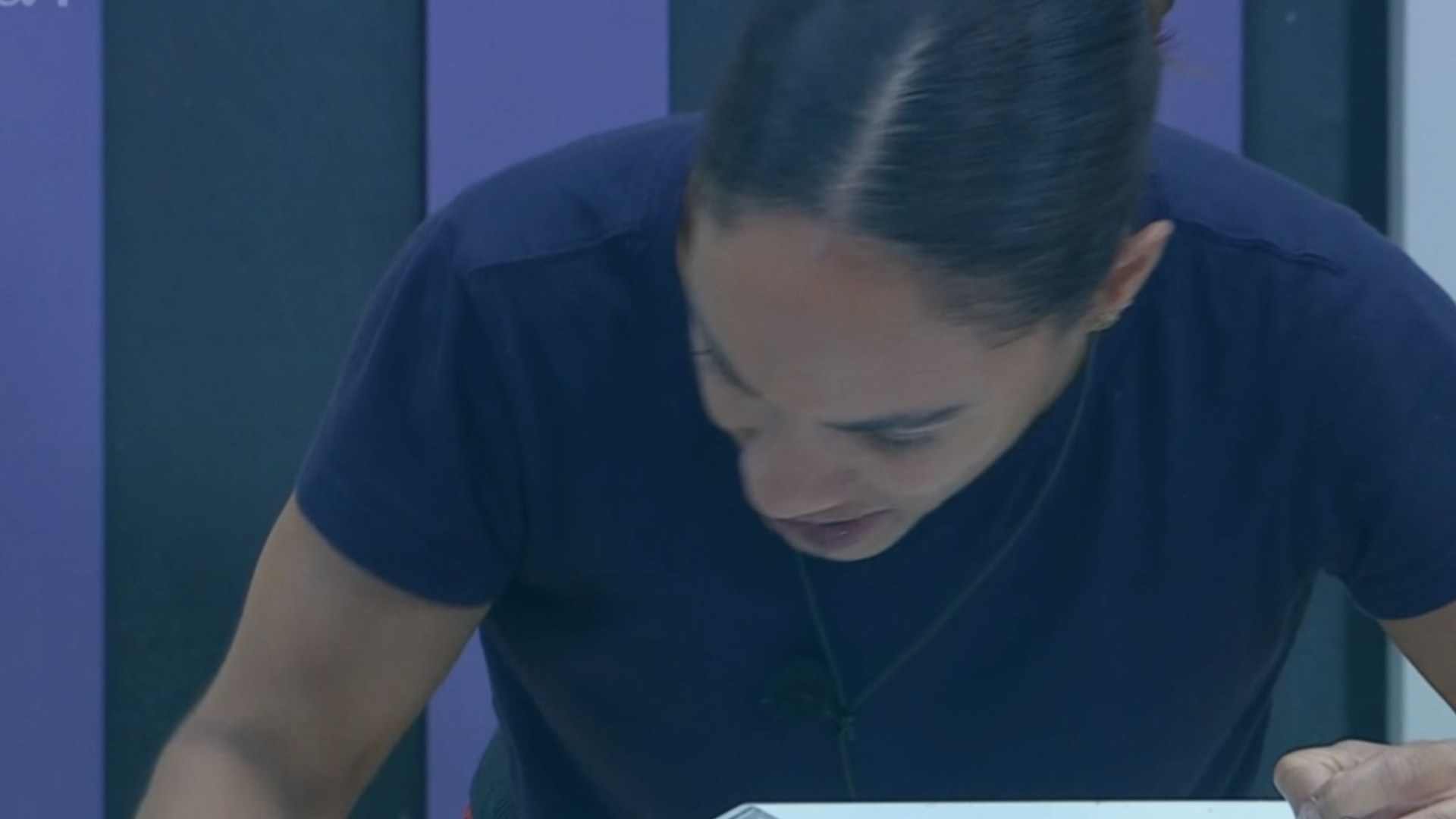 Watch horrifying moment Alex Scott vomits on air during stomach-churning challenge as camp splits into two