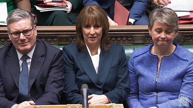 'Starmer and Reeves endured in glum silence, visibly shrinking with every jibe,' writes Sarah Vine