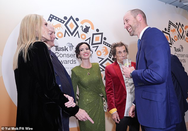 The future King is royal patron of the Tusk Trust wildlife charity, which stages the annual awards to honour leading conservationists and rangers working to safeguard Africa¿s habitat and animals