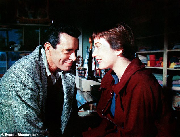 The Hollywood legend kicked off her decades-long career in the industry in Alfred Hitchcock's 1955 black comedy The Trouble With Harry (seen above)