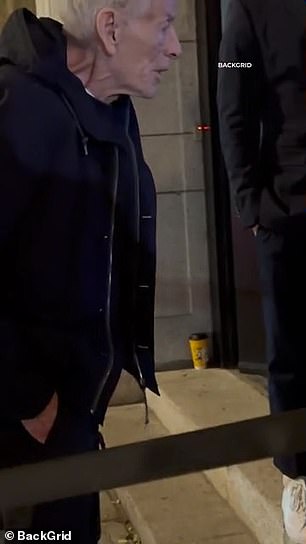 The octogenarian became confused by camera flashes at the entrance, which caused him to stumble and become disoriented