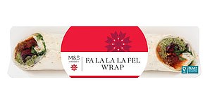 Lifestyle Writer Poppy Atkinson Gibson rated the M&S Falalalafel wrap (£3.90) a 5/5 and said it was 'tasty'