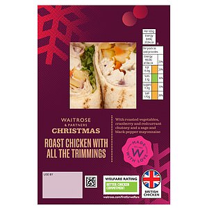 Lifestyle writer Poppy Atkinson Gibson rated the Waitrose Chicken Wrap with all the Trimmings (£4) a 5/5